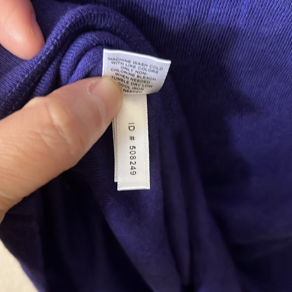 Express Sexy Basics Cowl Neck Purple Tee XS - Picture 6 of 8